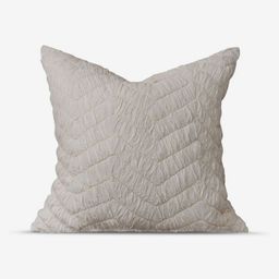 Amaara Home White & Beige Striped Cotton Square Cushion Cover-image-26