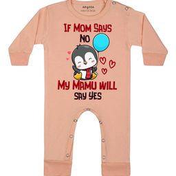 Arvesa My Mamu Will Say Yes Printed Bodysuit-image-44