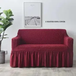 Polycotton Plain 2 Seater Sofa Cover-image-21