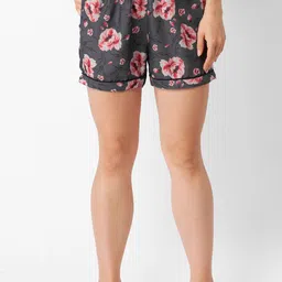 ETC Women Floral Printed Lounge Shorts-image-27