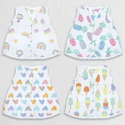 1st Step Girls Print Fit & Flare Dress-58
