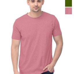 COLOR CAPITAL Unisex Pack Of 3 Solid Round Neck Cotton T-shirts-image-47