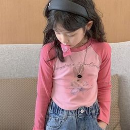 LULU & SKY Girls Colourblocked V-Neck Pockets T-shirt-picture-34