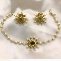 UNNATI JEWEL White Brass Jewellery Set-image-52