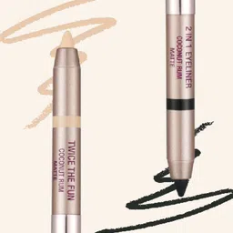 Typsy Beauty Twice the Fun Double-Ended Eyeliner & Eyeshadow-05 Coconut Rum- 10g-30