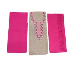 Vrinde Unstitched Checkered Woolen Dress Material-picture-5