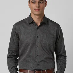 Van Heusen Men Spread Collar Floral Printed Cotton Formal Shirt-picture-49