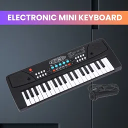 (Piano Keyboard) with Mic/37 Keys 8Rhythms, 8Tones, Portable Electronic ToyA442 (Piano Keyboard) with Mic/37 Keys 8Rhythms, 8Tones, Portable Electronic ToyA442 Analog Portable Keyboard-image-25