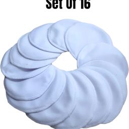 Reusable Washable Nursing Maternity Breast Pads | Absorbent Comfort Fit - 16 Pc Nursing Breast Pad-image-29