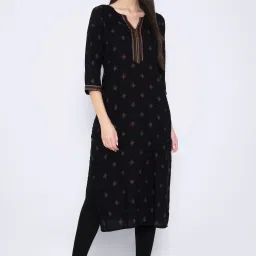Women Printed Viscose Rayon Straight Kurta-picture-26