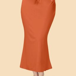 Trendmalls New.P01-DusttyOrange Lycra Blend Petticoat-image-28