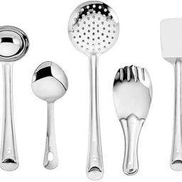 Stainless Steel Serving and Cooking Spoons Set Disposable Stainless Steel Serving Spoon-image-2