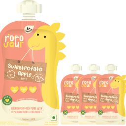 Baby Food -Sweetpotato & Apple Porridge Puree for Little ones, Ready to Eat Cereal-4