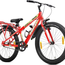 MARS 24T Fat Tyre MTB Cycle for Boys with Carrier 85% Pre Fitted Stylish Design 24 T (inch) Hybrid Cycle/City Bike-image-62