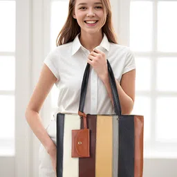 Toteteca PU Structured Handheld Bag b image 1