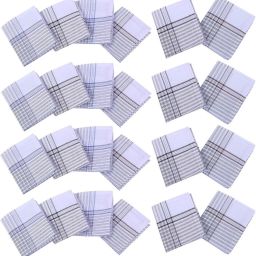 Texco India Cotton Men White Checks Casual Style Handkerchief ["White"] Handkerchief-image-36