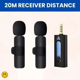 K35 Wireless Microphone Bluetooth Collar Mic for YouTub/Live Stream/VloggingQ450 Microphone-5