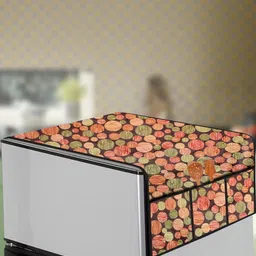 The Furnishing Tree Multi-Coloured Printed Refrigerator Cover-82