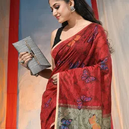 DESH BIDESH Geometric Printed Saree-image-10