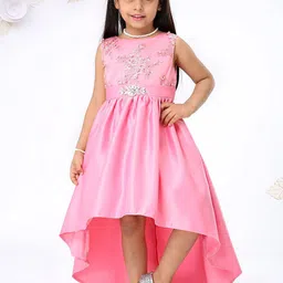 Mark and Mia Girls Floral Embroidered Fit & Flare Dress With A Belt-image-41