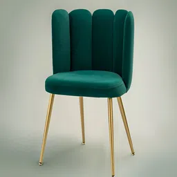nestroots Elegant Green Petal Back Lounge Chair-image-21