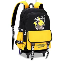Palay Unisex Kids Colourblocked Trolley Backpack-image-53