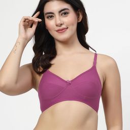 LILY Women Pack Of 4 Solid Full Coverage Non Padded Non Wired Regular Everyday Bra enimsaj image 5