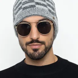 Amoldo Unisex Printed Woollen Beanie-16