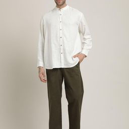 Saltpetre Mandarin Collar Shirt & Trousers Co-OrdsSet-image-36