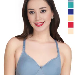 Liigne Women Everyday Non Padded Full Coverage Pack Of 6 Bra-picture-46