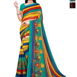Moda Rapido Striped Pure Georgette Saree-picture-40