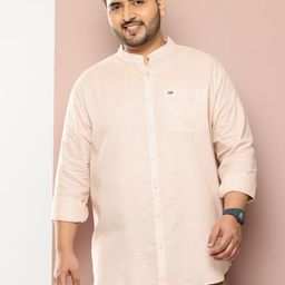 Thomas Scott Plus Size Band Collar Premium Casual Shirt-picture-49