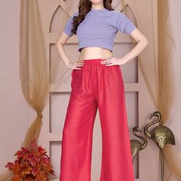 Vivika Women Flared Palazzos-image-93