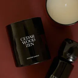 H&M Grey Scented Candle In A Glass Holder-image-93