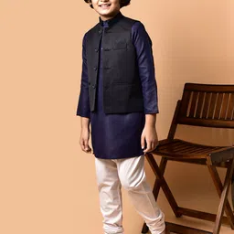PRINTCULTR Boys Regular Kurta with Churidar image 5