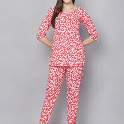 SOUNDARYA Women Printed Night suit-image-94