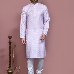 RANAK Men Regular Pure Cotton Kurta with Pyjamas-picture-14