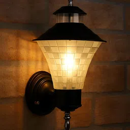 KINIS Black & Transparent 2 Pieces Abstract Shaped Wall Lamp With Bulb image 3