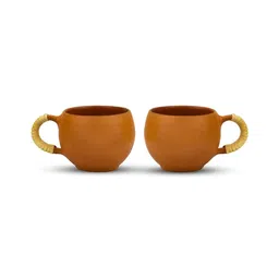 Rare Planet Brown 2 Pieces Ceramic Terracotta-image-35