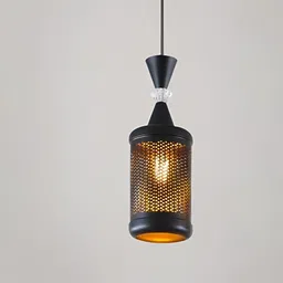 GAUVIK Black & Brown Traditional Hanging Light Ceiling Lamp-21