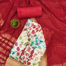 LeeliPeeri Designer Beads and Stones Unstitched Dress Material-image-43