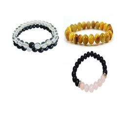 Divine souvenirs Set Of 3 Unisex Artificial Beaded Elasticated Bracelet-21