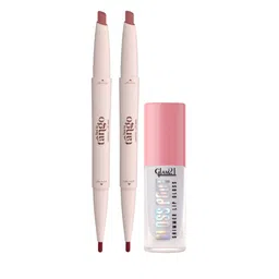 GLAM21 Set Of 3 Two To Tango Lip Liner - Clay Crush - Nude Charm & Lip Golss -Crystal Kiss-8