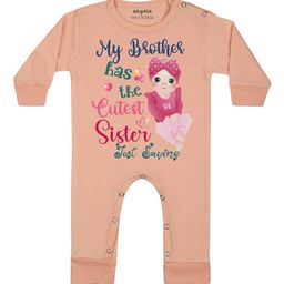 Arvesa Cutest Sister Printed Bodysuit-image-57