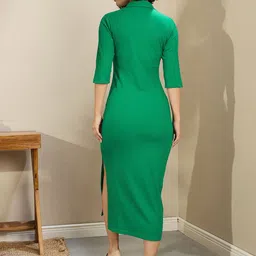 SASSAFRAS BASICS Bodycon Midi Dress image 5