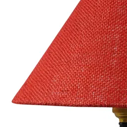 BrightDaisy Red & Black Frustum Shaped Table Lamp image 3