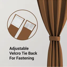 TOP DRAPES Rust Black Out Window Curtain-image-82