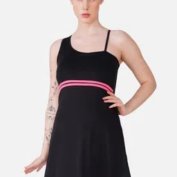 TOMKOT One Shoulder Padded Swimming Dress-image-70