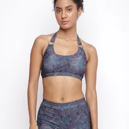 La Intimo Printed Halter-Neck Swim Top-image-40
