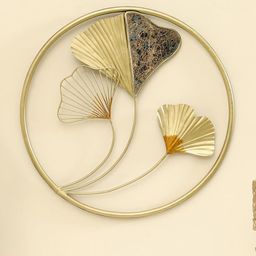 vedas Mystic Indiana Gold-Toned & Brown Udant Ginko Wall Decor-image-76
